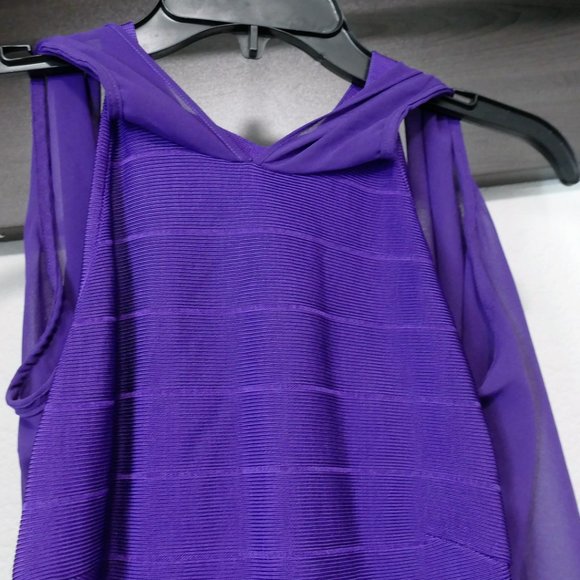 Venus Bandage Purple Dress Size 4 - Picture 3 of 14